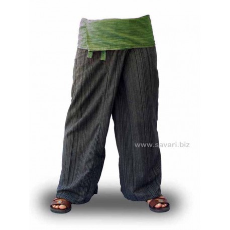 Pantalones Thai bicolor